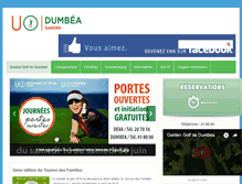 Tablet Screenshot of gardengolf-dumbea.com